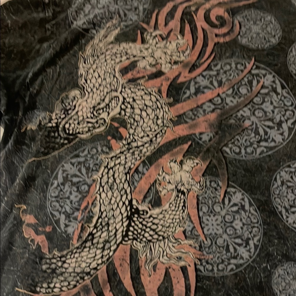 Ring of Fire Black and Brown Dragon Tee - Picture 5 of 5